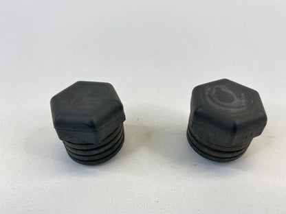 2004-2008 MITSUBISHI ENDEAVOR FRONT HOOD BUMPER RUBBER DAMPER PAIR SET OEM