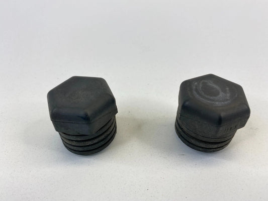 2004-2008 MITSUBISHI ENDEAVOR FRONT HOOD BUMPER RUBBER DAMPER PAIR SET OEM