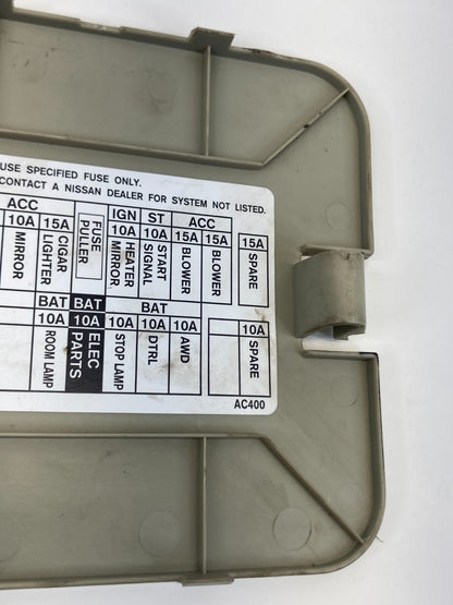 03 04 05 06 Infiniti G35 Interior Fuse Box Panel Access Cover Lid Trim OEM