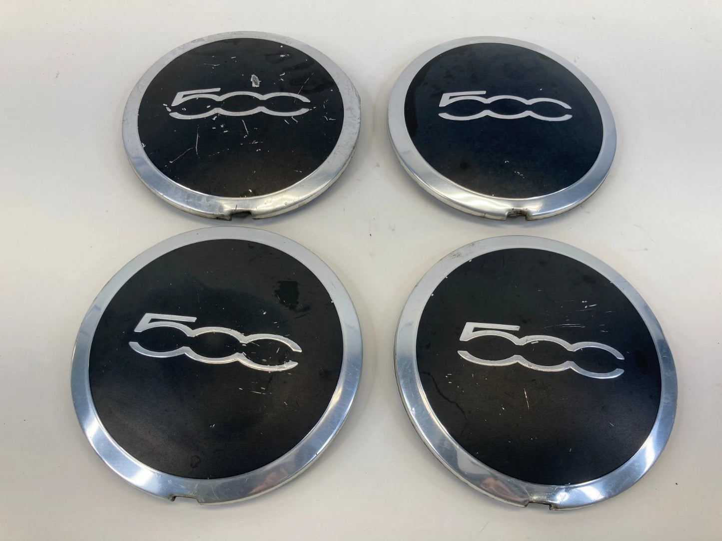 2012-2017 FIAT 500 WHEEL CENTER CAP HUBCAPS SET OF 4 68078419AC OEM