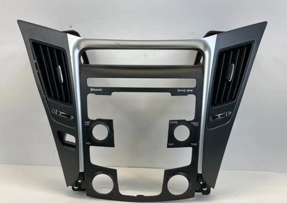 2011-2014 HYUNDAI SONATA DASH RADIO CLIMATE CONTROL BEZEL W/ AIR VENTS OEM