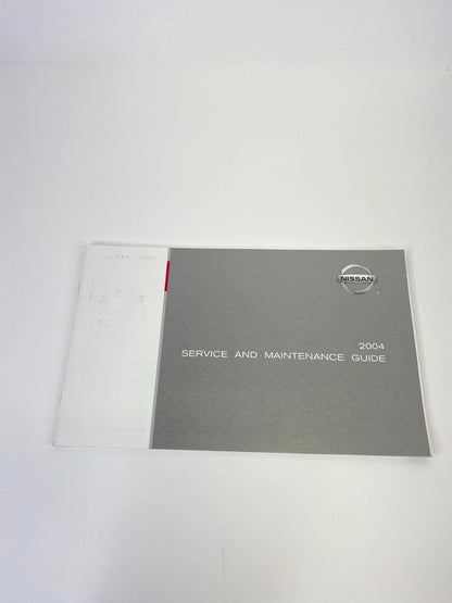 2004 04 NISSAN XTERRA OWNERS MANUAL GUIDE BOOK WARRANTY INFORMATION W CASE OEM