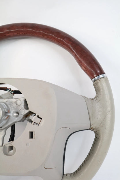 2011-2015 TOYOTA SIENNA STEERING WHEEL W CRUISE & AUDIO CONTROL LEATHER WOOD OEM