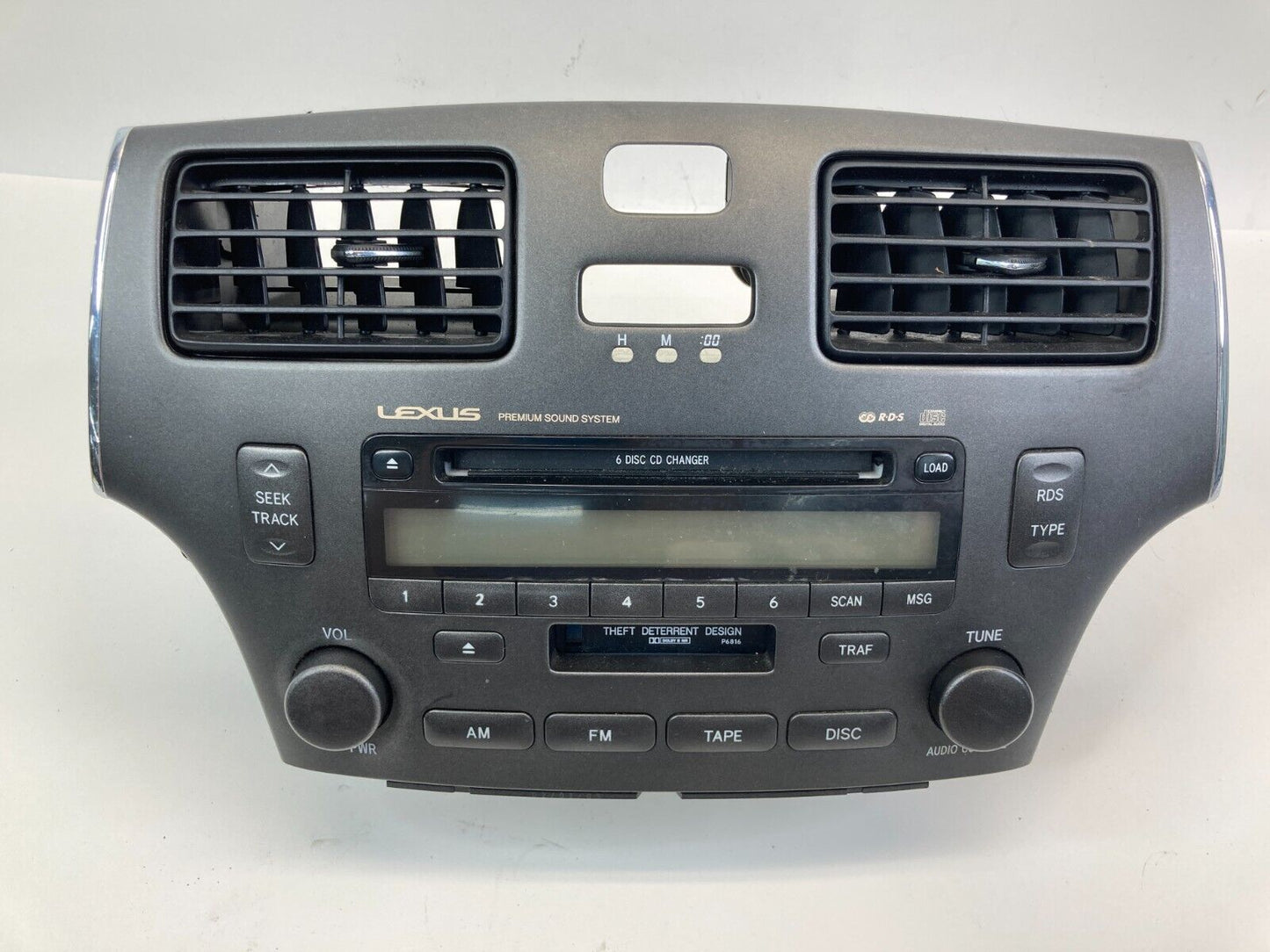 2002 2003 Lexus ES300 Radio AM/FM CD Player Receiver W/ AC Air Vents 86230-33030