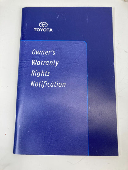 2006 Toyota Sienna Owners Warranty Information Manual Book Guide Set OEM