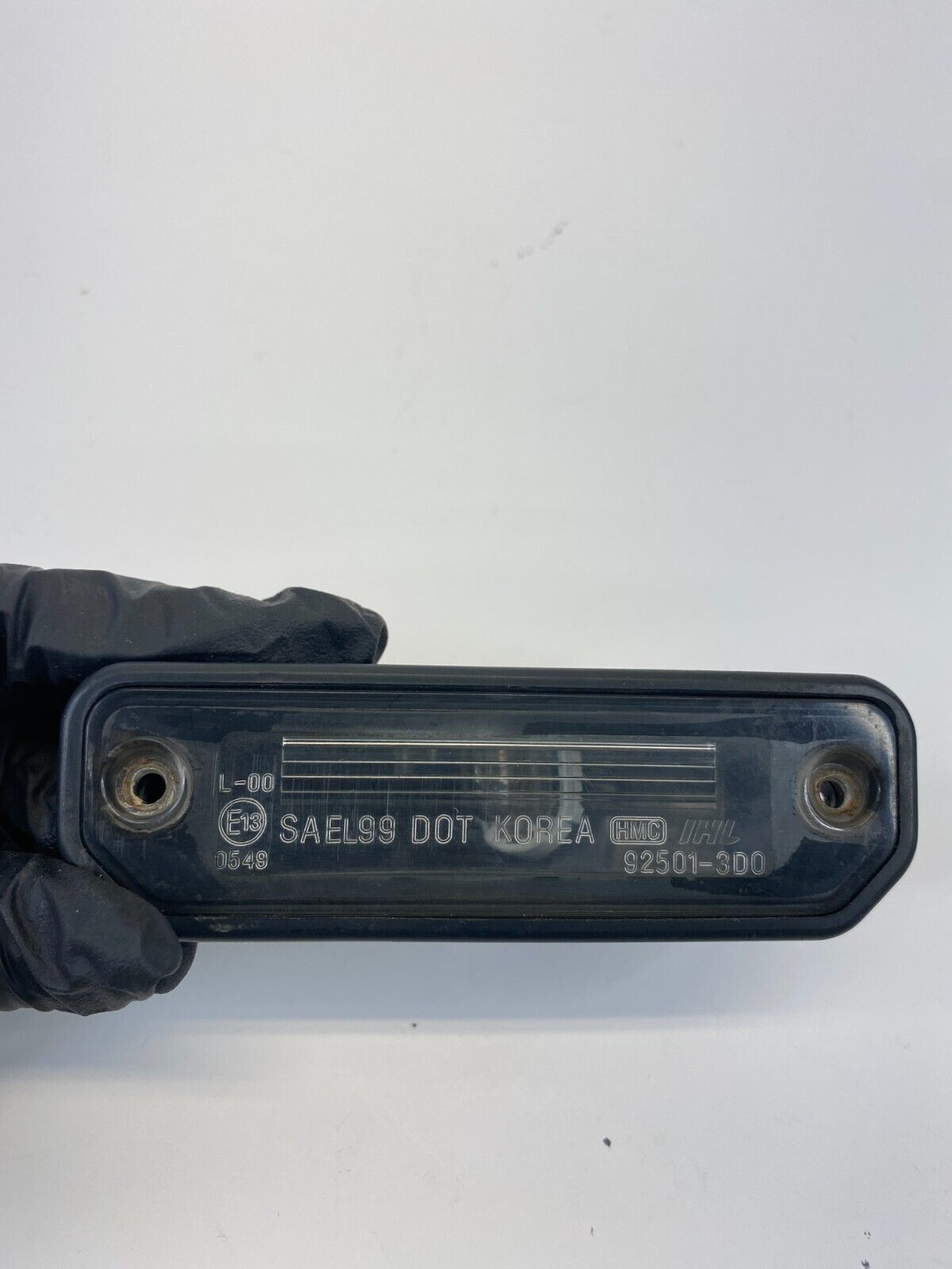 02 03 04 05 Hyundai Sonata Back Rear Trunk License Plate Light Lamp 92501-3D0