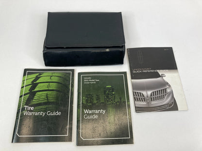 2011 11 LINCOLN MKT QUICK REFERENCE MANUAL WARRANTY GUIDE SET W/ CASE OEM