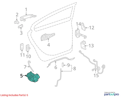 2011-2017 BUICK REGAL REAR LEFT DOOR LOCK LATCH ACTUATOR RELEASE 13579551 OEM