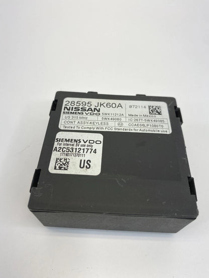 2007 2008 INFINITI G35 2008-2013 G37 THEFT KEYLESS CONTROL MODULE 28595-JK60A