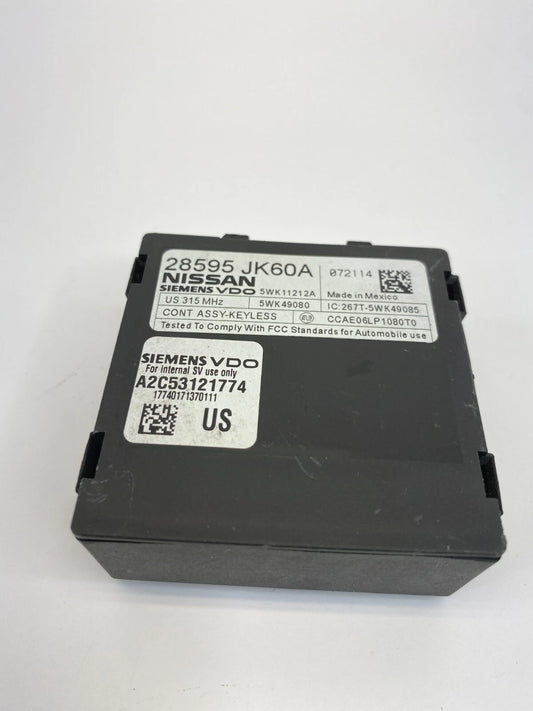 2007 2008 INFINITI G35 2008-2013 G37 THEFT KEYLESS CONTROL MODULE 28595-JK60A
