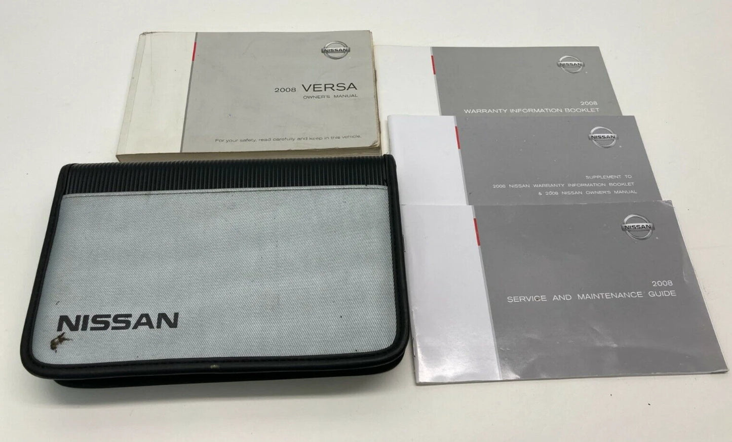 2008 08 NISSAN VERSA OWNERS MANUAL GUIDE WARRANTY INFORMATION W/ CASE OEM