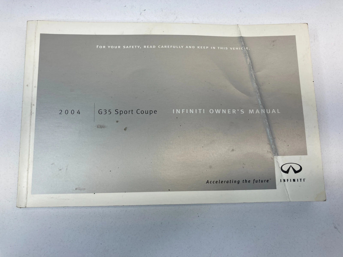2004 INFINITI G35 COUPE OWNER'S MANUAL WARRANTY INFORMATION BOOKLET W/ CASE