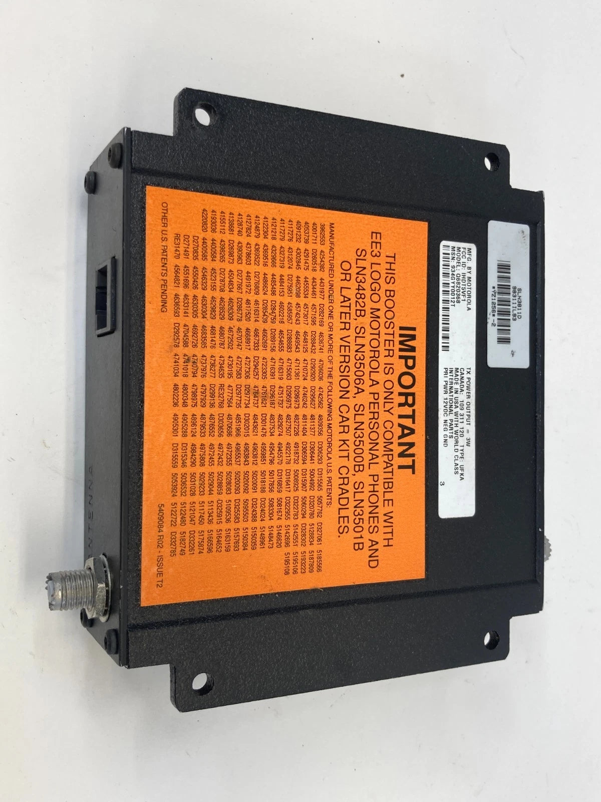 1998-2002 MERCEDES-BENZ E430 COMMUNICATION ANTENNA CONTROL MODULE SLN3500B OEM