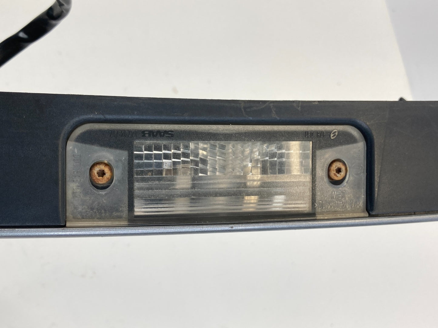 03 04 Saab 9-3 93 Convertible Trunk Lid Handle License Plate Molding Panel OEM