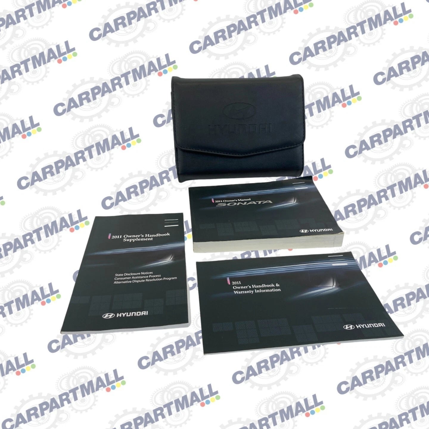 2011 HYUNDAI SONATA OWNER'S MANUAL GUIDE HANDBOOK WARRANTY INFO SET W/ CASE