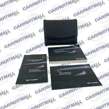 2011 HYUNDAI SONATA OWNER'S MANUAL GUIDE HANDBOOK WARRANTY INFO SET W/ CASE