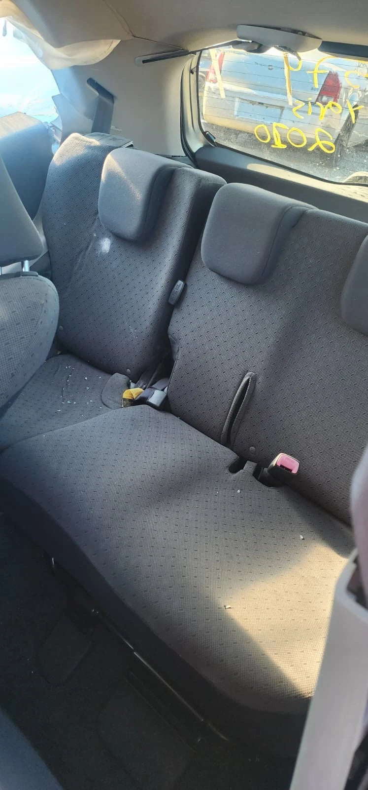 2007-2012 TOYOTA YARIS HATCHBACK REAR SEAT SPLIT 40/60 HEADREST HEAD REST SET 3