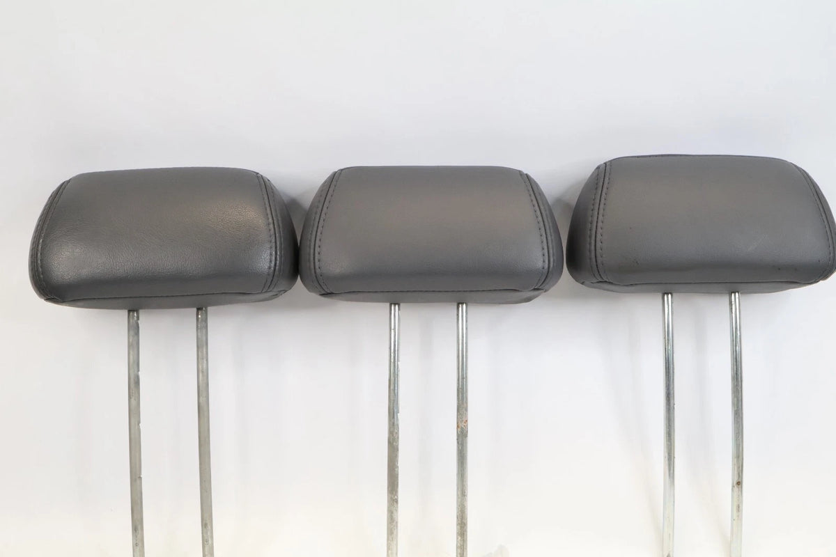2003-2008 HONDA PILOT REAR 2ND SEAT HEADREST HEAD REST SET 3 LEATHER GREY OEM