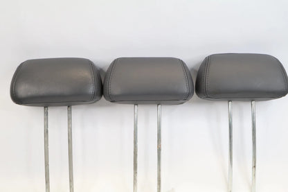 2003-2008 HONDA PILOT REAR 2ND SEAT HEADREST HEAD REST SET 3 LEATHER GREY OEM
