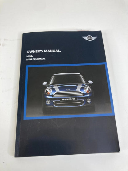 2013 13 MINI COOPER OWNER'S OWNERS MANUAL GUIDE WARRANTY INFORMATION W/ CASE OEM