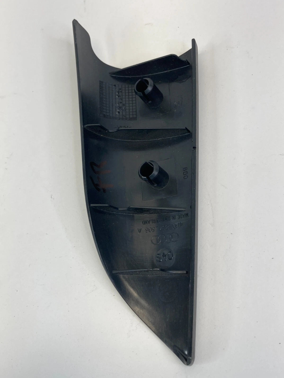 05-11 AUDI A6 QUATTRO FRONT RIGHT SIDE INNER MIRROR CORNER COVER 4F0857506A OEM