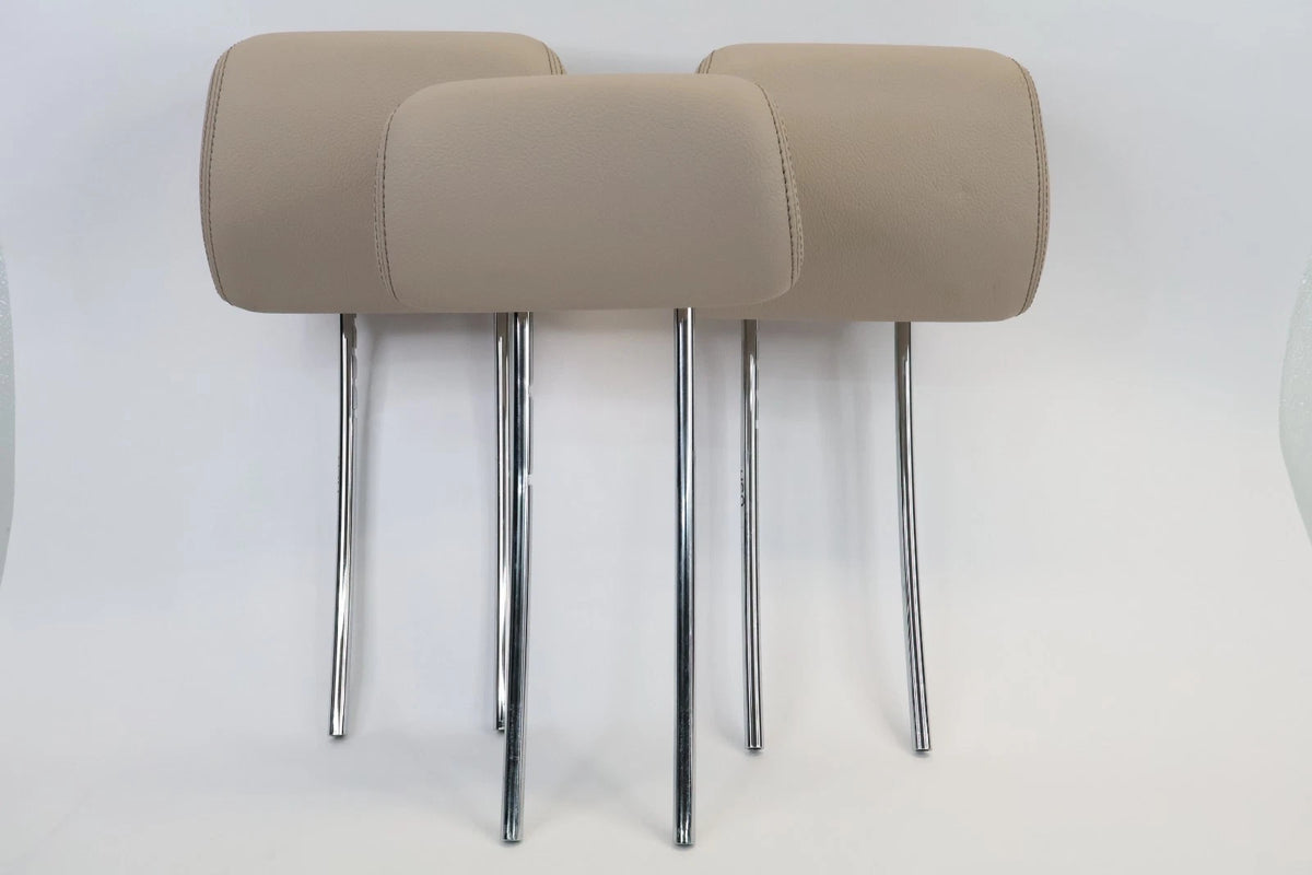 10-16 MERCEDES W212 E350 E250 REAR SEAT HEADREST HEAD REST SET 3 PIECES BEIGE