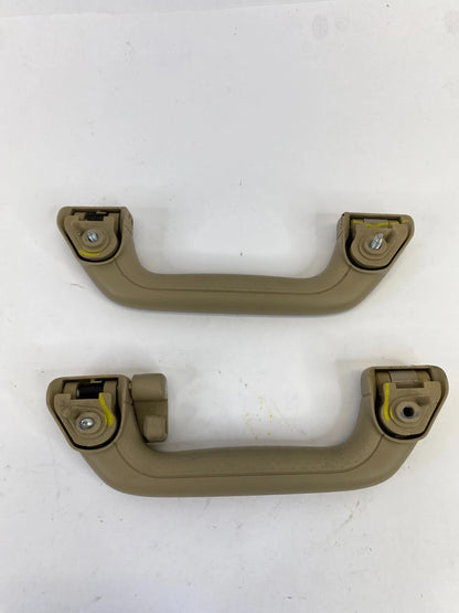 2005-2007 HONDA ODYSSEY INTERIOR REAR ROOF GRAB HANDLE BAR PAIR SET BEIGE OEM