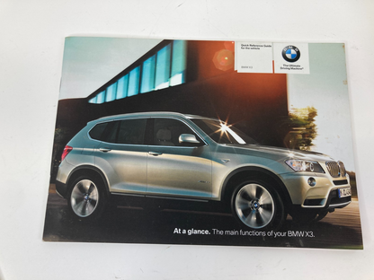 2011 BMW X3 xDrive SUV Owners Manual User Guide Infomation Book w/ Case OEM