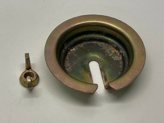 1994 1995 BMW 540I SPARE TIRE HOLD DOWN CUP RETAINER PLATE BOLT NUT OEM