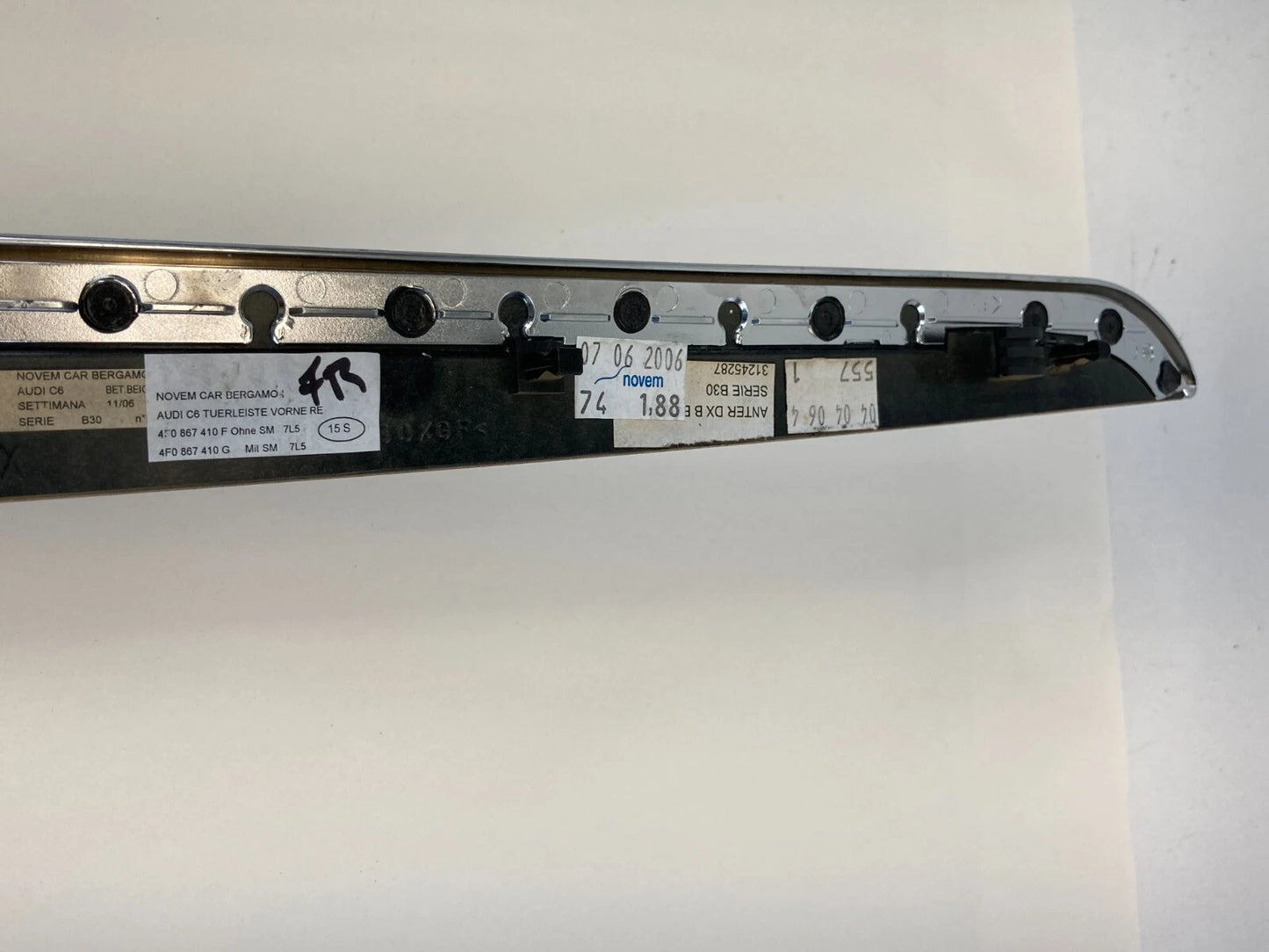 2005-2011 AUDI A6 QUATTRO FRONT RIGHT SIDE DOOR TRIM MOLDING BEZEL 4F0867410F