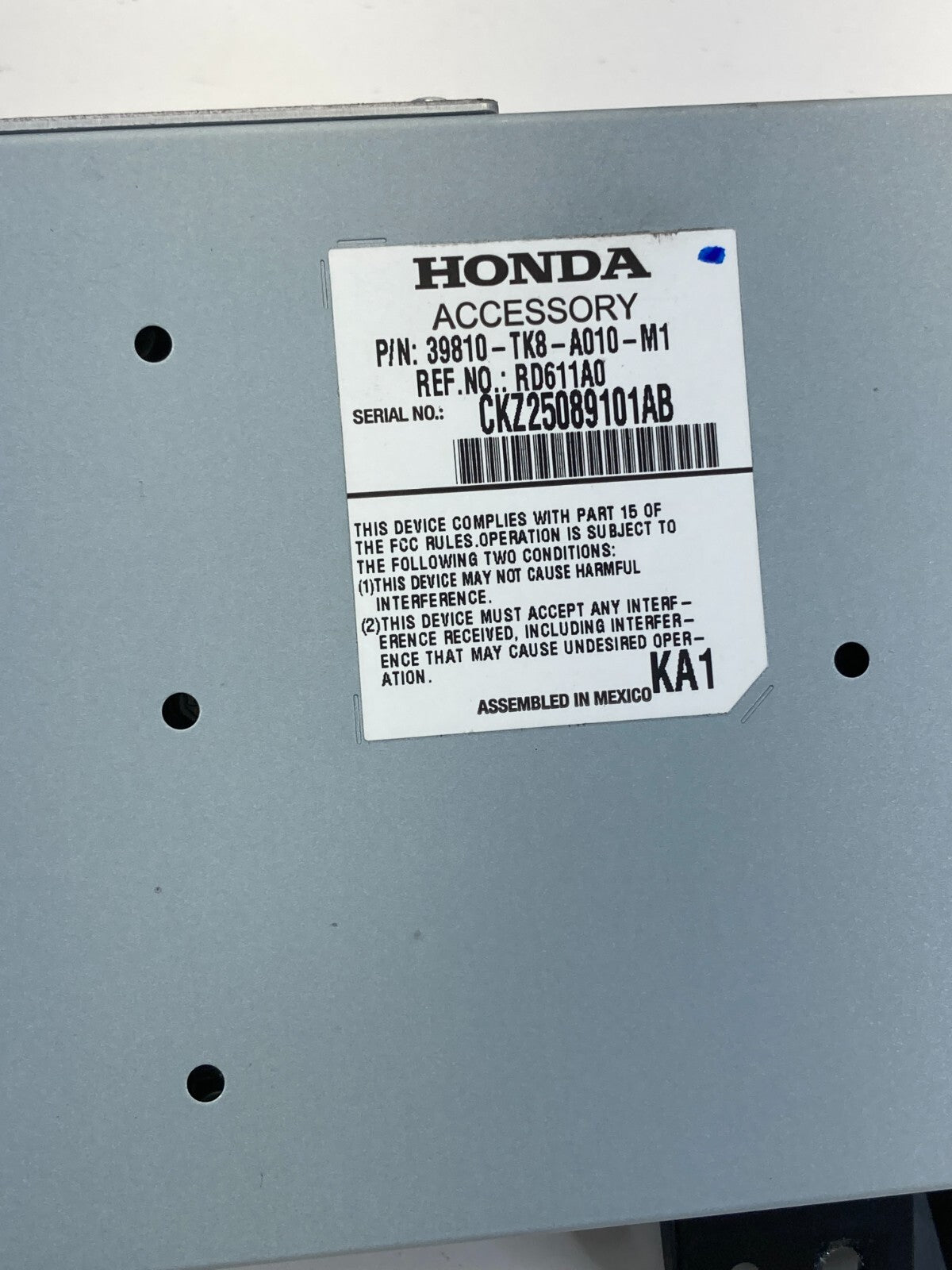 2011-2013 Honda Odyssey Center Dash Information Screen Display 39810-TK8-A010-M1