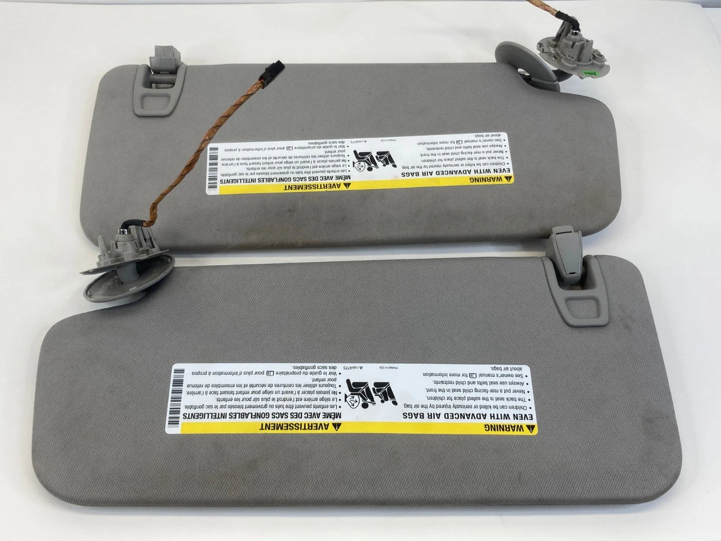 2010-2017 CHEVROLE EQUINOX ROOF SUNVISOR SUN VISOR SET LEFT & RIGHT