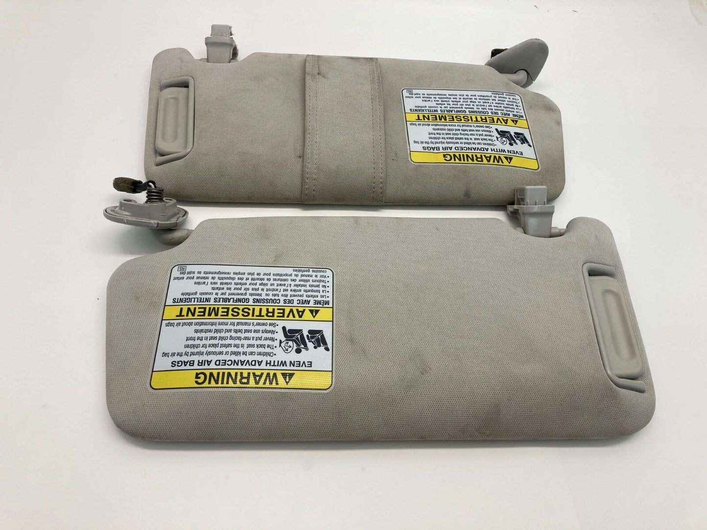 2010-2014 SUBARU OUTBACK LEGACY SUNVISOR SUN VISOR T SET LEFT & RIGHT W/ CLIPS