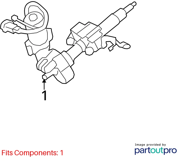 2014-2019 TOYOTA COROLLA POWER STEERING COLUMN UPPER OEM FACTORY 45250-02890