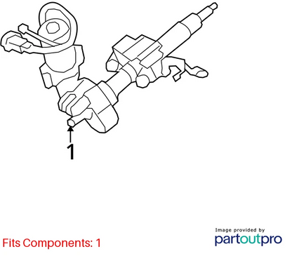 2014-2019 TOYOTA COROLLA POWER STEERING COLUMN UPPER OEM FACTORY 45250-02890