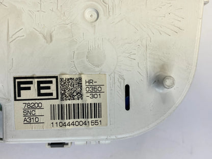 2009-2011 HONDA CIVIC HYBRID SEDAN AT SPEEDOMETER CLUSTER 201K MILES 78220SNCA32