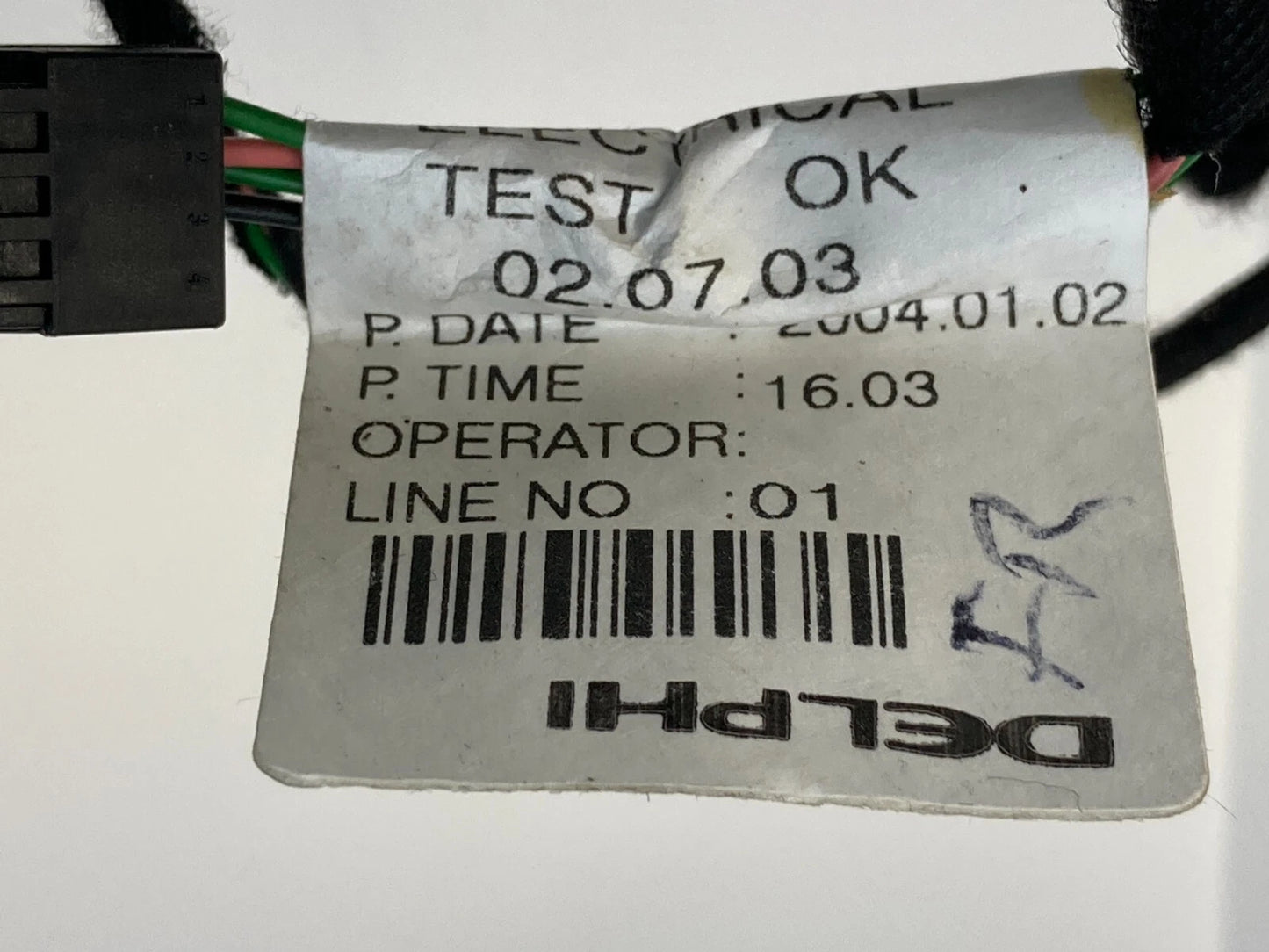 2003-2011 SAAB 9-3 SEDAN FRONT RIGHT SIDE DOOR HARNESS WIRE WIRING12798143