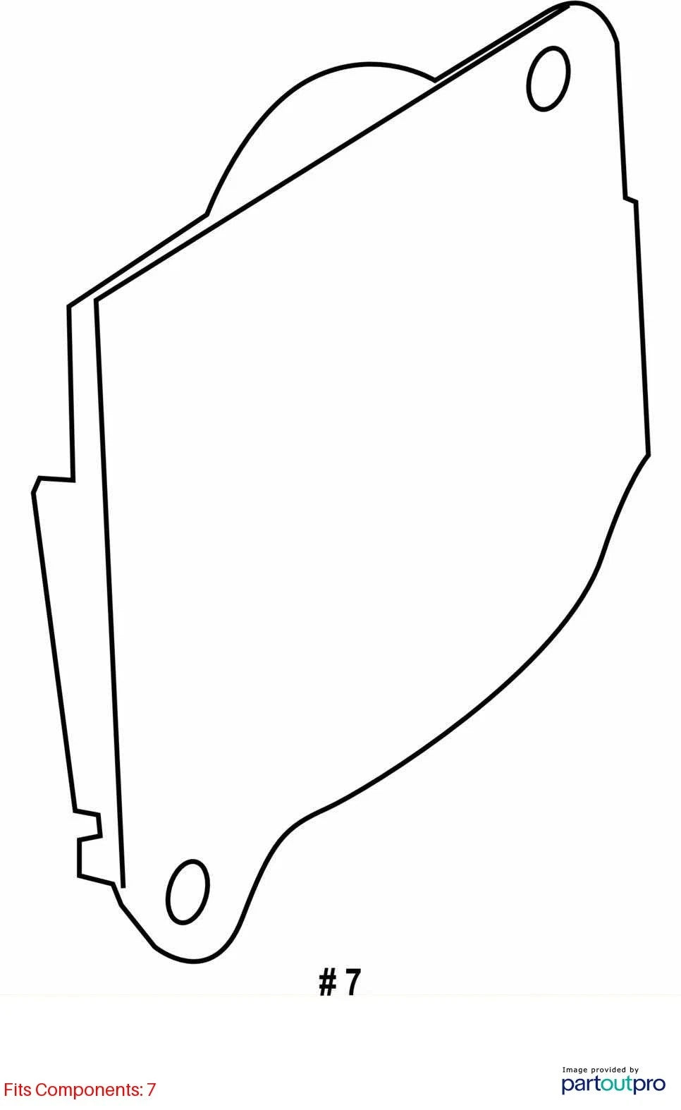 11-14 SUBARU OUTBACK FRONT LEFT INTERIOR LOWER DOOR ACCESS COVER 61208AJ07A OEM