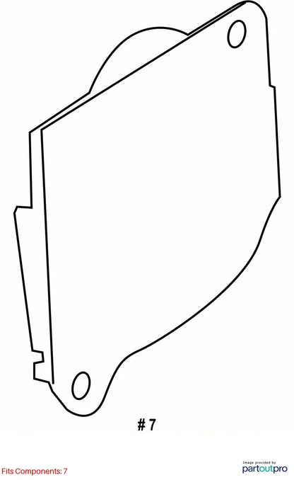 11-14 SUBARU OUTBACK FRONT LEFT INTERIOR LOWER DOOR ACCESS COVER 61208AJ07A OEM