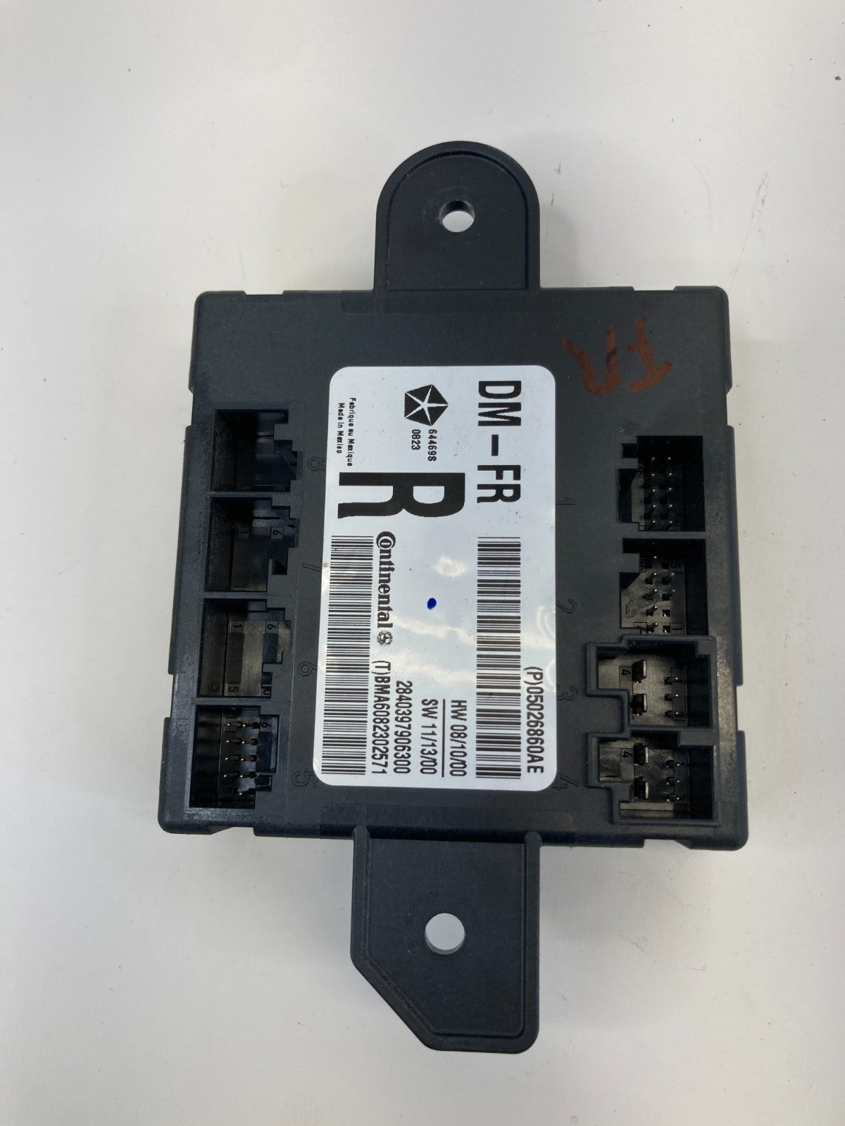 08-16 Chrysler Town & Country Front Passenger Door Control Module 05026860AE OEM