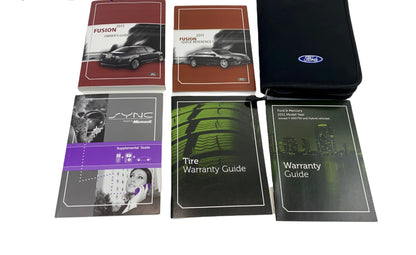 2011 11 FORD FUSION SEDAN OWNER'S MANUAL WARRANTY GUIDE BOOK W/ CASE OEM