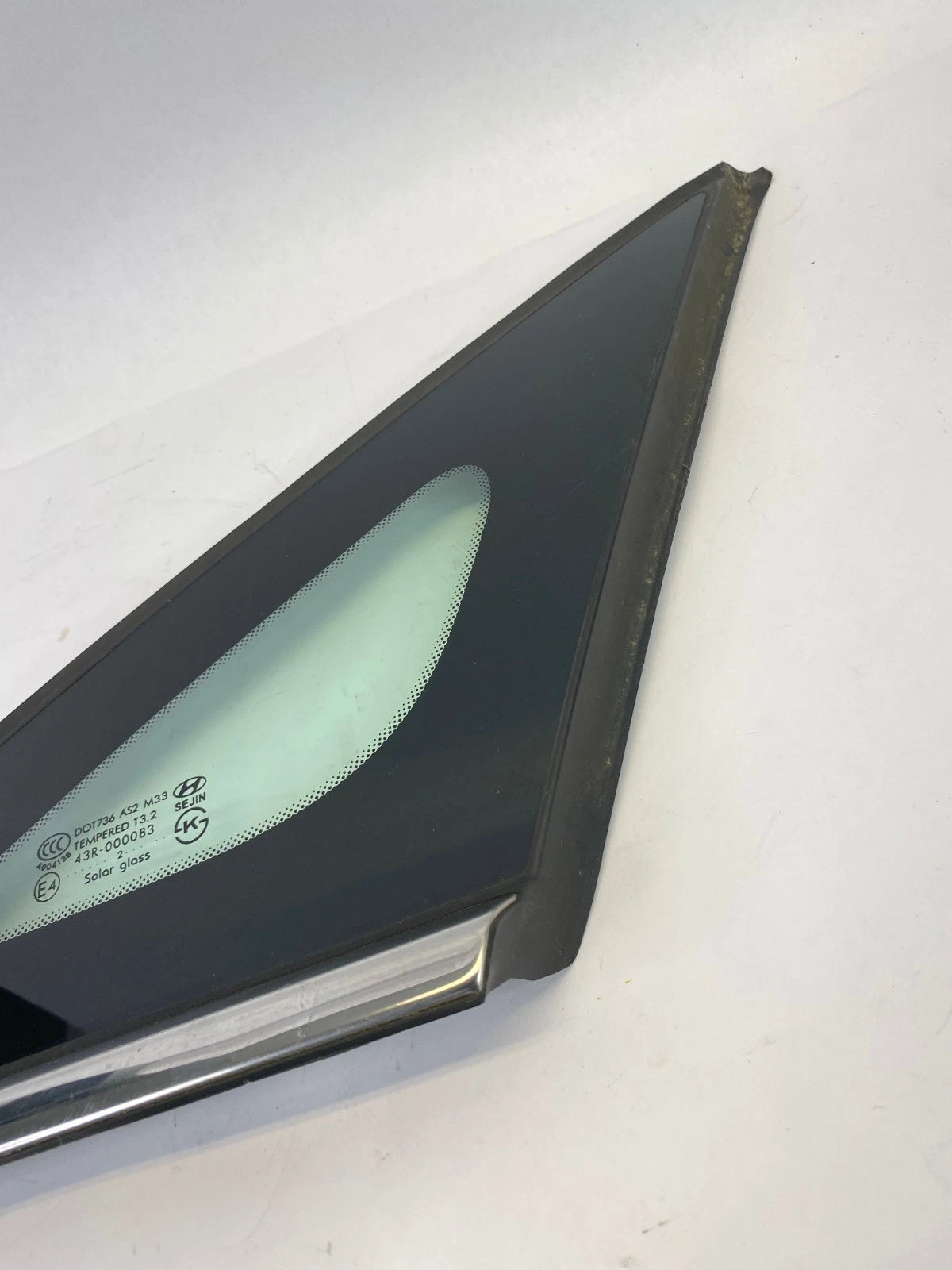 2011-2015 HYUNDAI SONATA QUARTER WINDOW GLASS REAR RIGHT OEM FACTORY 87820-3S100