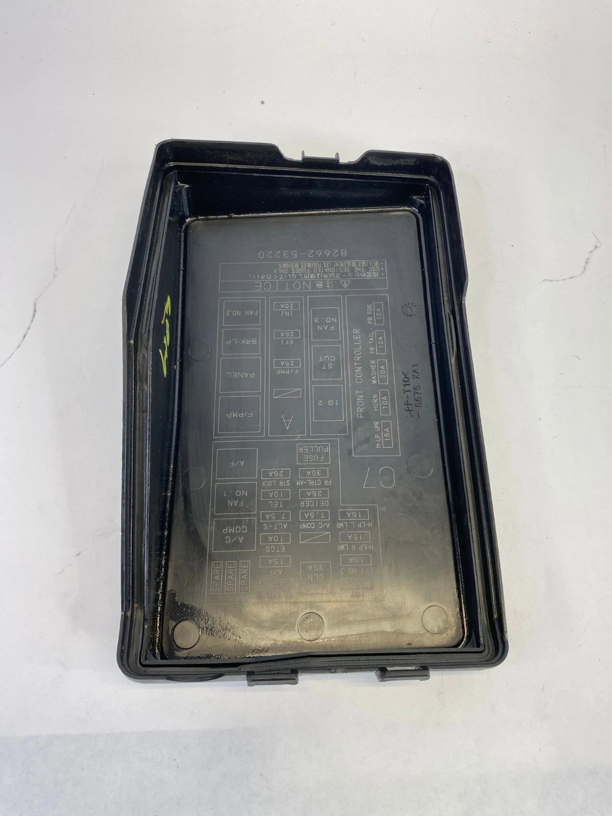 06-15 LEXUS IS250 IS350 AT UNDER HOOD RELAY FUSE BOX COVER TOP 82662-53220 OEM
