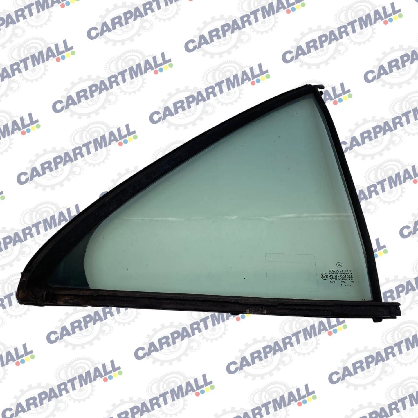 1998-2002 MERCEDES-BENZ E430 REAR RIGHT DOOR QUARTER FIXED WINDOW GLASS OEM
