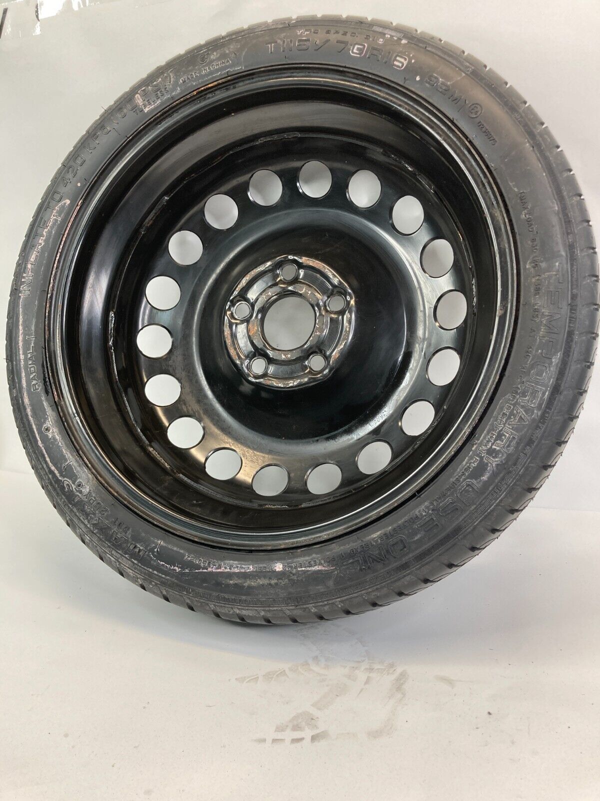 2012-2020 Chevrolet Sonic Emergency Spare Tire Compact Donut 115/70D16 R16