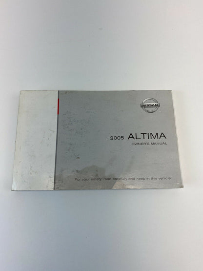 2005 Nissan Altima Owners Manual Information Guide Book Set w / Case OEM