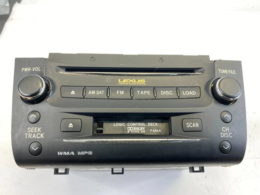 2007 2008 LEXUS GS350 AM/FM RADIO RECEIVER CD DISC TAPE CASSETTE PLAYER MP3 WMA