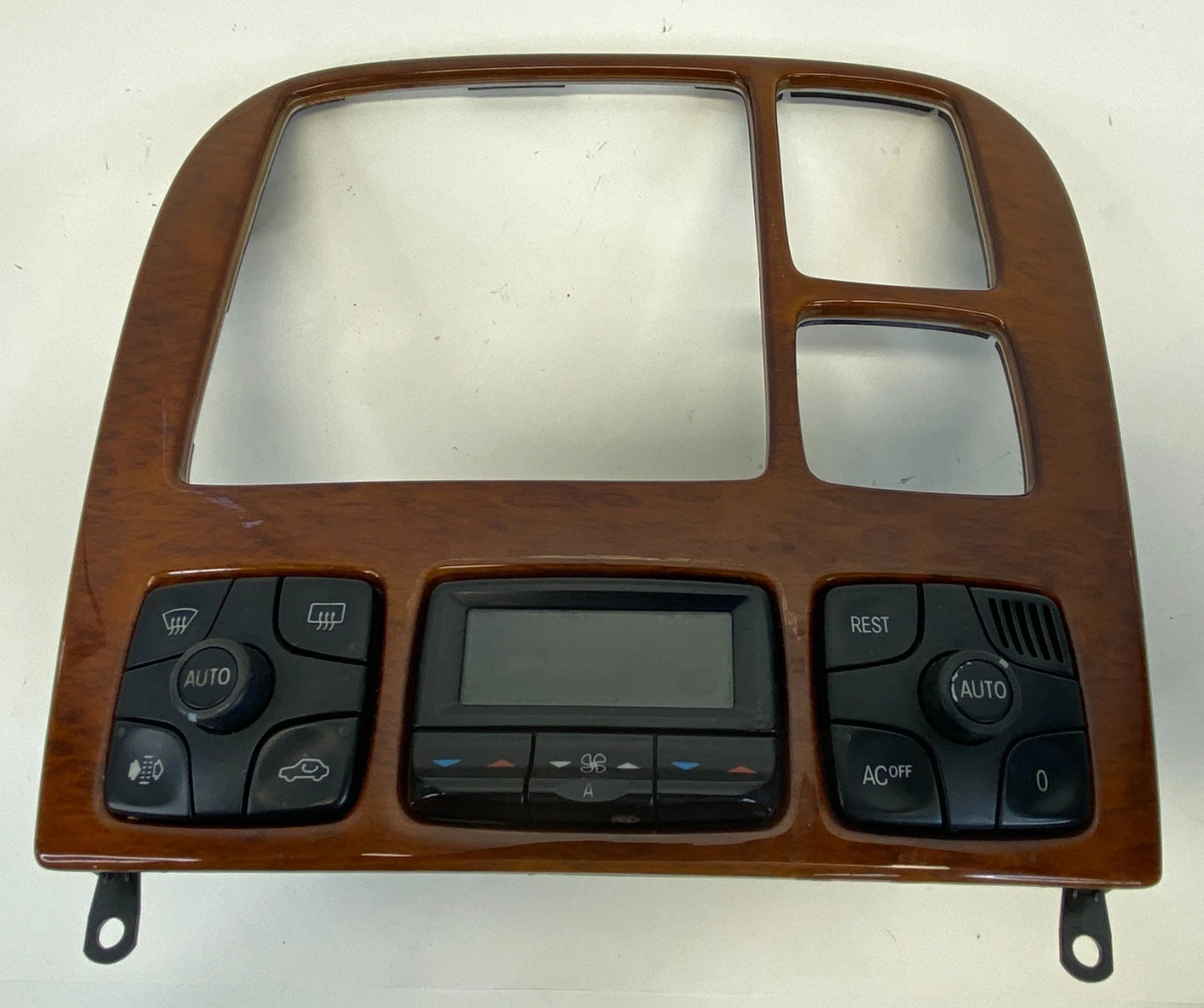 2000-2006 MERCEDES-BENZ S430 CENTER DASH RADIO BEZEL W/ HVAC CLIMATE CONTROL