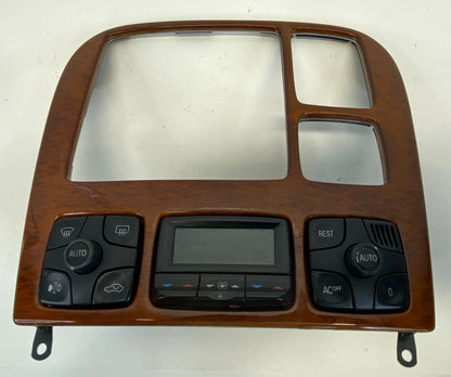 2000-2006 MERCEDES-BENZ S430 CENTER DASH RADIO BEZEL W/ HVAC CLIMATE CONTROL
