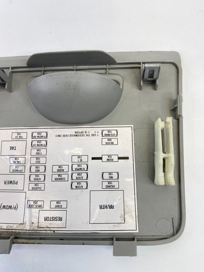 2004-2009 KIA SPECTRA DASH INSTRUMENT PANEL FUSE BOX ACCESS COVER DOOR LID PANEL